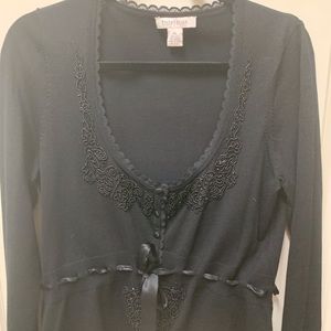 White House Black Market embroidered sweater.